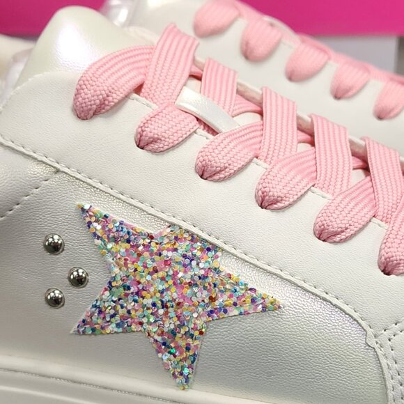 CORKYS Supernova Pearlized White Sneaker Tennis Shoe Sizes 8 NWT - Picture 10 of 11